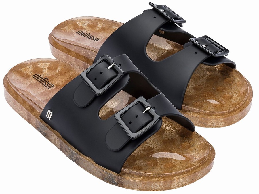 Chanclas De Baño Melissa Wide Mujer - Negras - Argentina JCL-728346